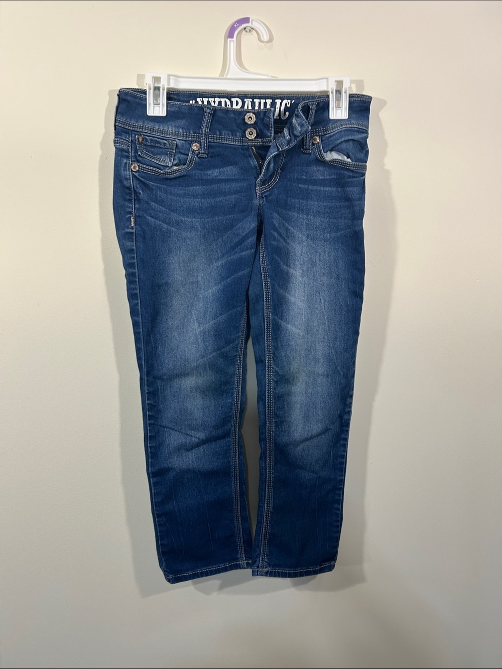 Hydraulic Straight-Leg Dark Blue Women's Jeans
